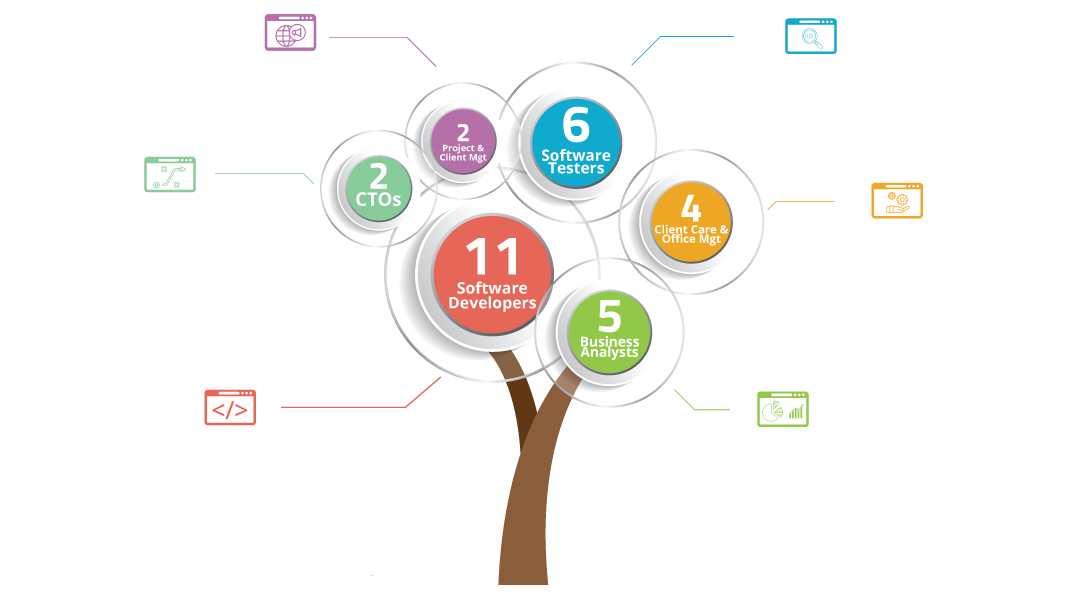 psp family tree, software development, it project management, business analysis, software testers